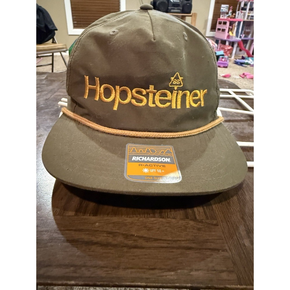 Hopsteiner Richardson R-Active Snapback Hat Olive Green Rope Cap UPF 50+ NWT